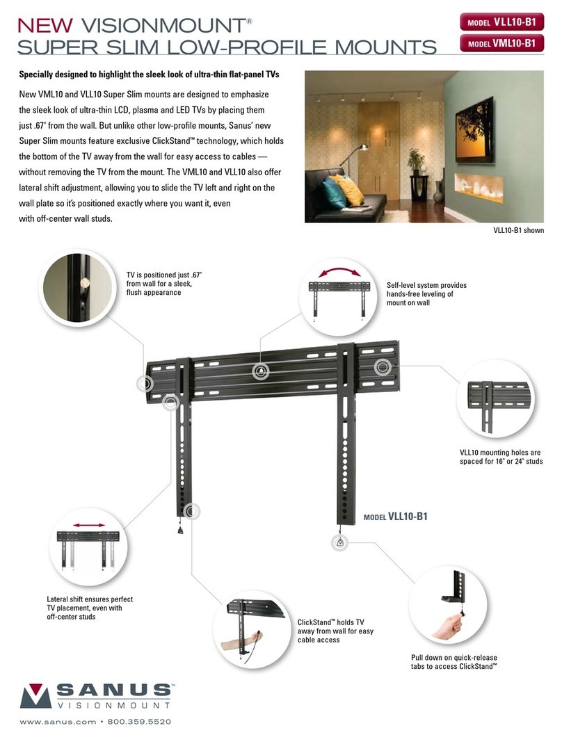 Sanus New VisionMount VLL10-B1 User manual