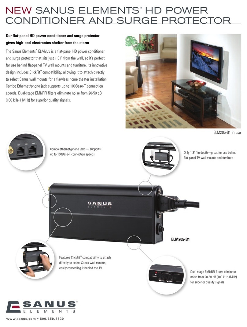Sanus Systems Sanus Elements ELM205-B1 Brochure & specs