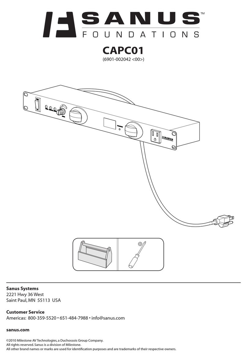 Sanus Systems New Foundations CAPCO1 User manual