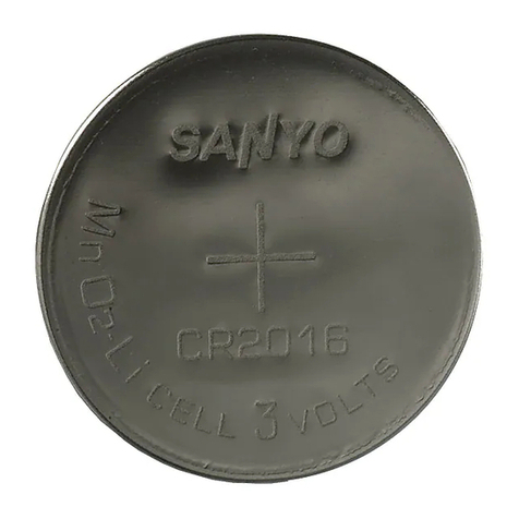 Sanyo CR2016 User manual Sanyo CR2016 User manual