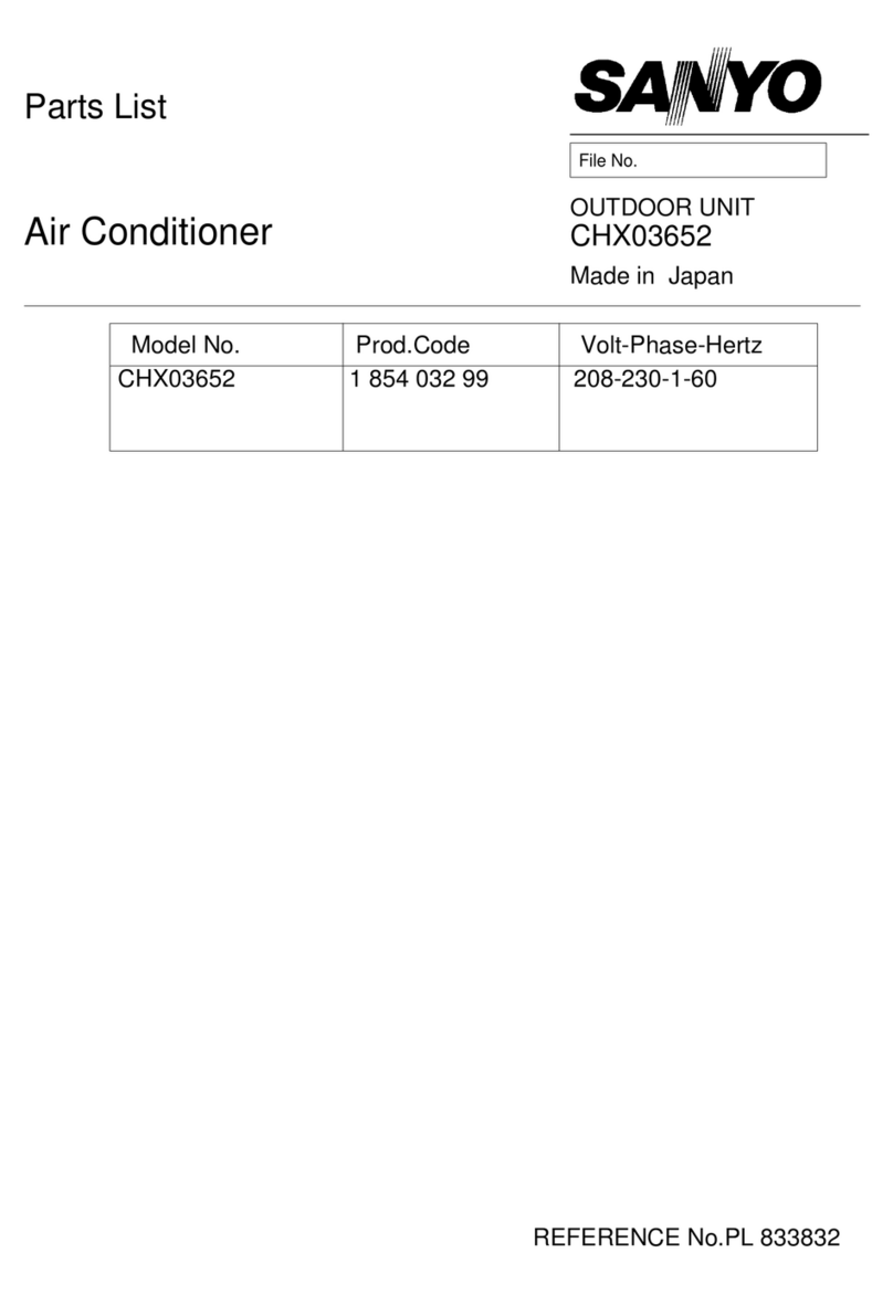 Sanyo CHX03652 User manual