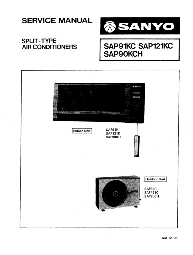 Sanyo SAP90KCH Instruction manual Sanyo SAP90KCH Instruction manual