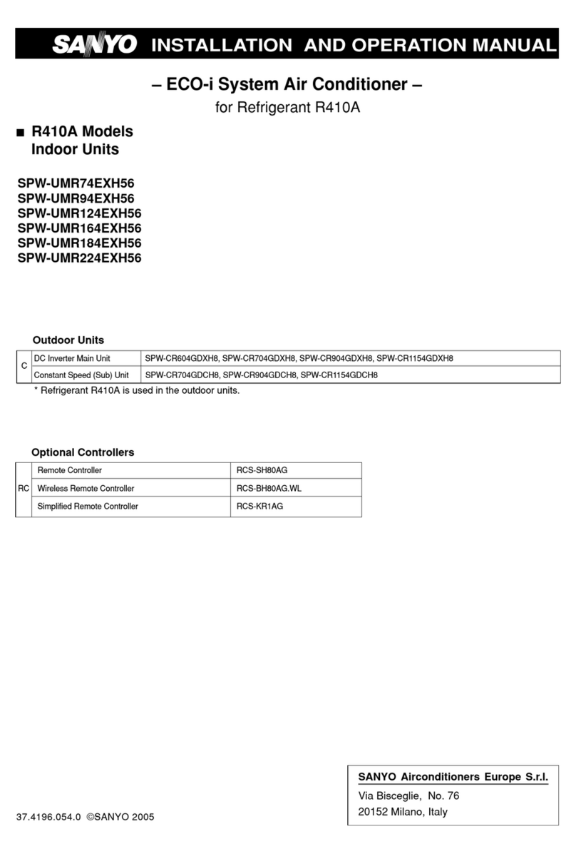 Sanyo PW-UMR184EXH56 User manual