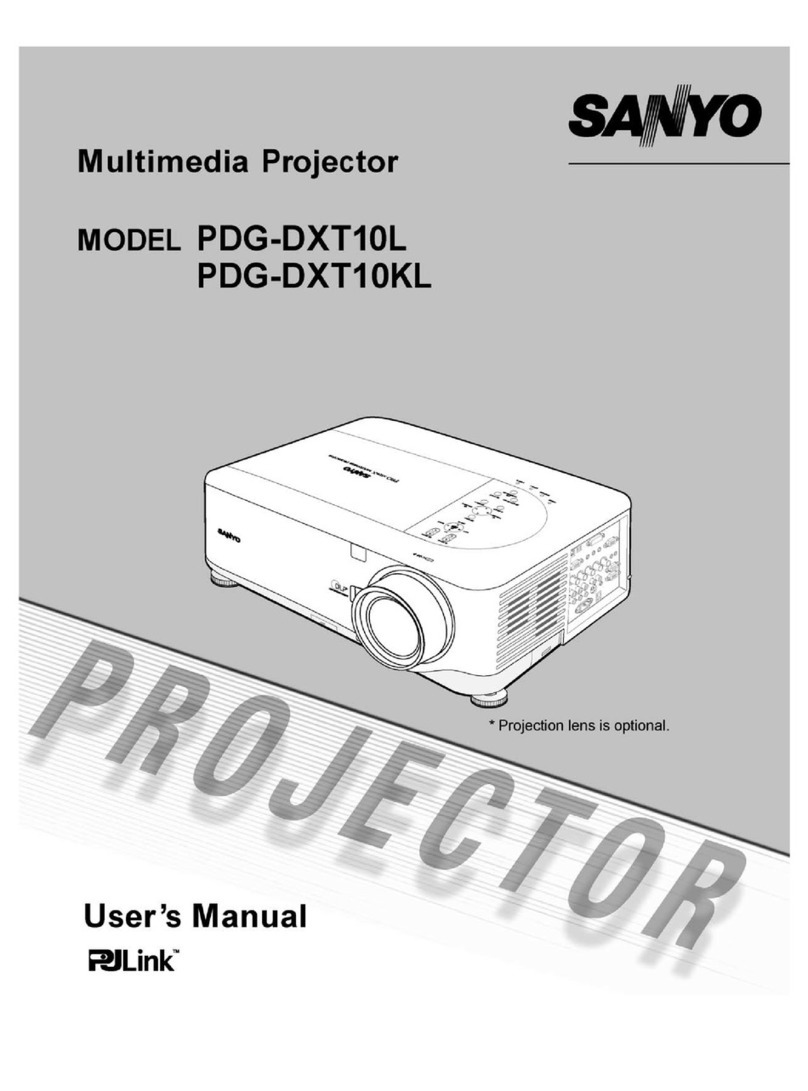 Sanyo PDG-DXT10KL User manual