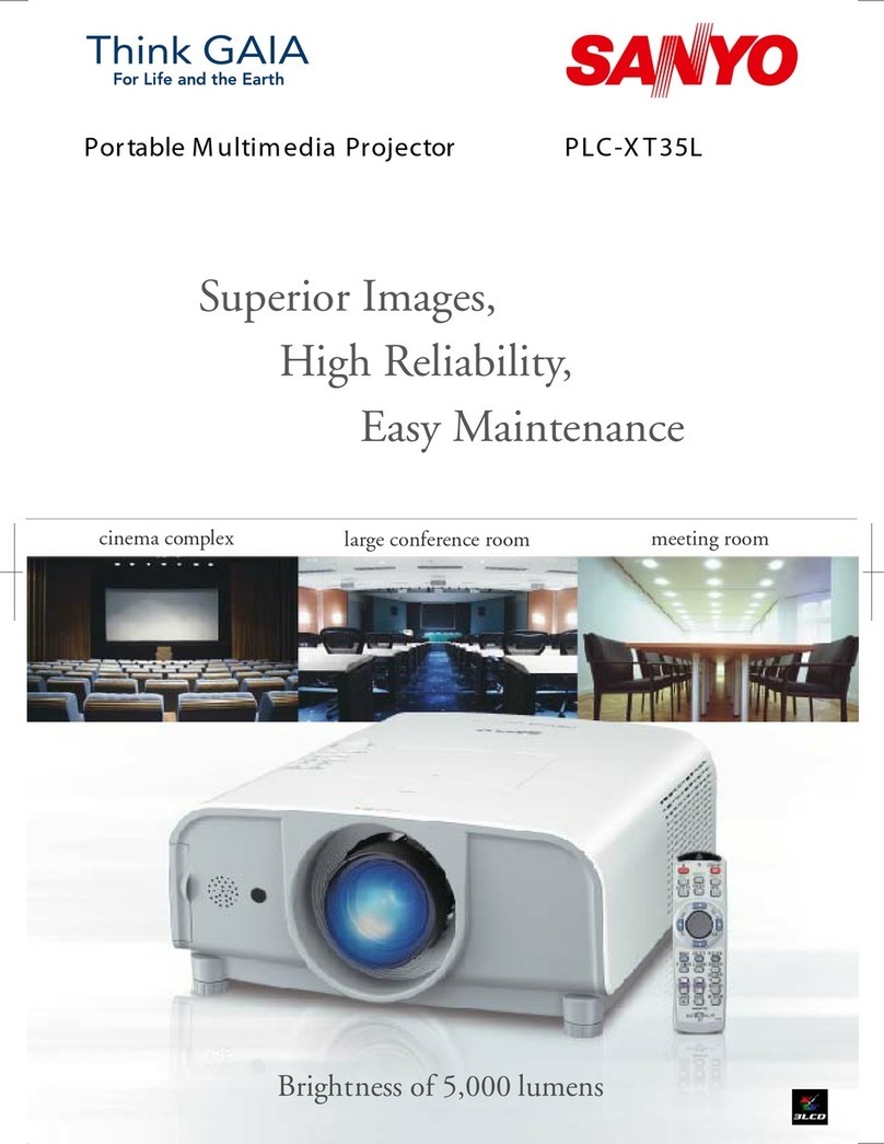 Sanyo PLC-XT35L User manual Sanyo PLC-XT35L User manual