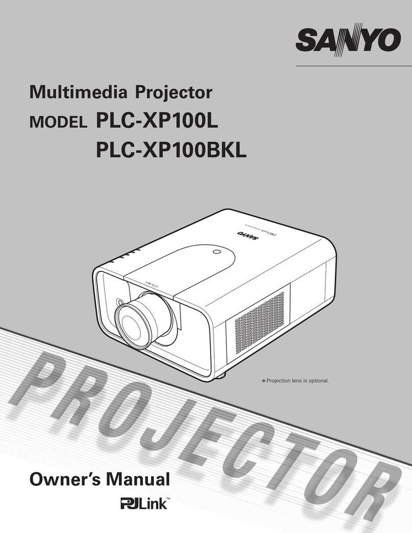 Sanyo PLC-XP100BKL User manual