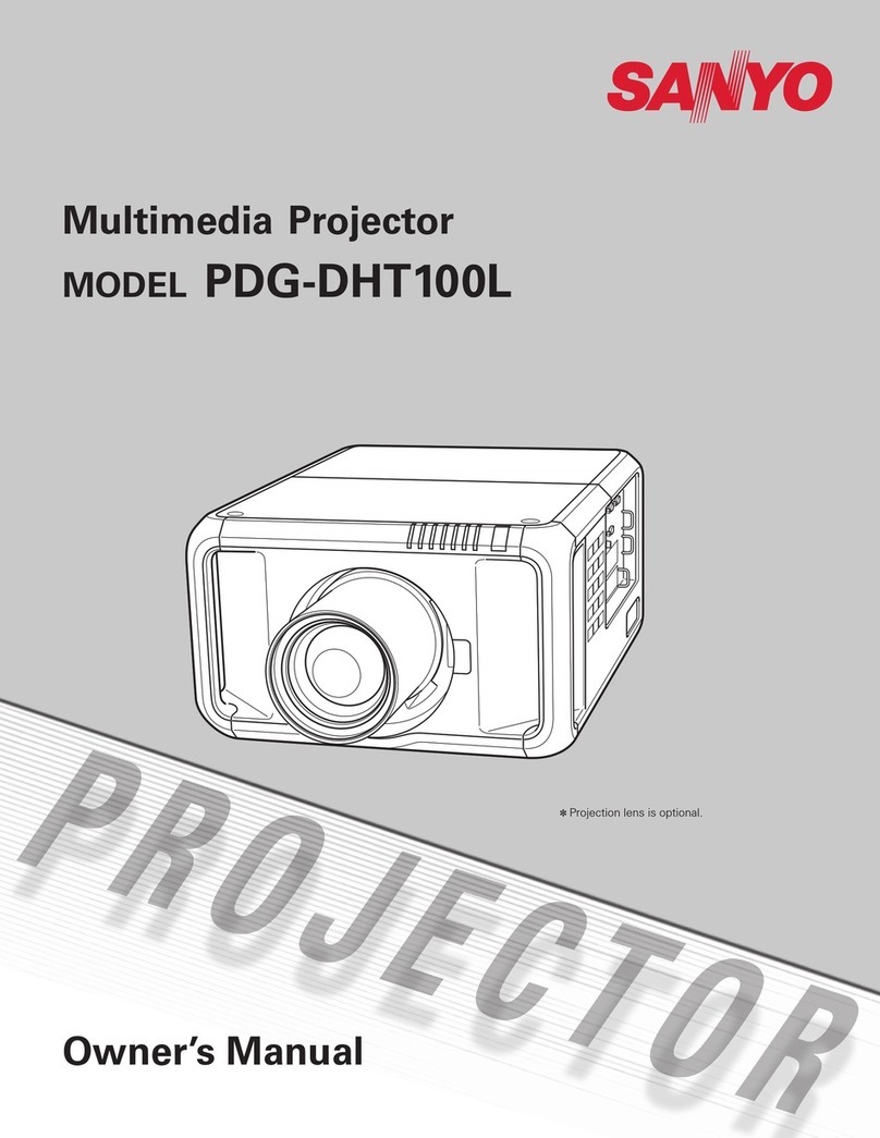 Sanyo PDG-DHT100L - DLP Projector - HD 1080p User manual
