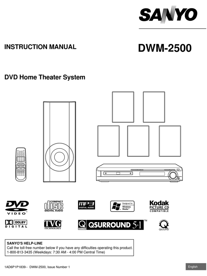 Sanyo DWM-2500 User manual