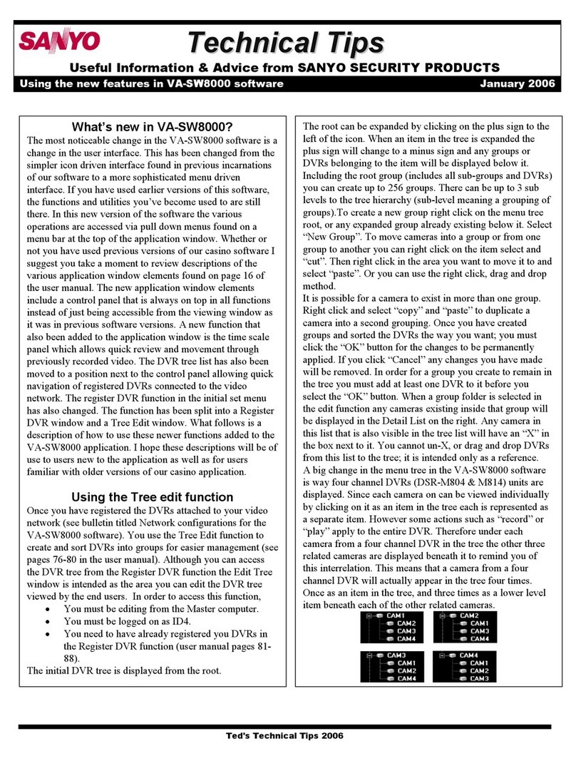 Sanyo VA-SW8000 Assembly instructions