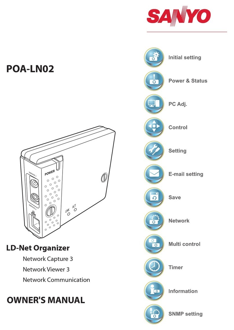 Sanyo PJ-Net Organizer Plus POA-LN02 owner's manual