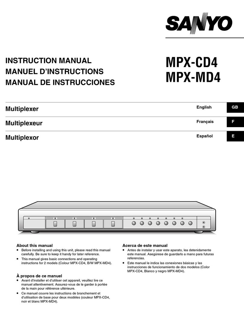 Sanyo MPX-CD4 instruction manual