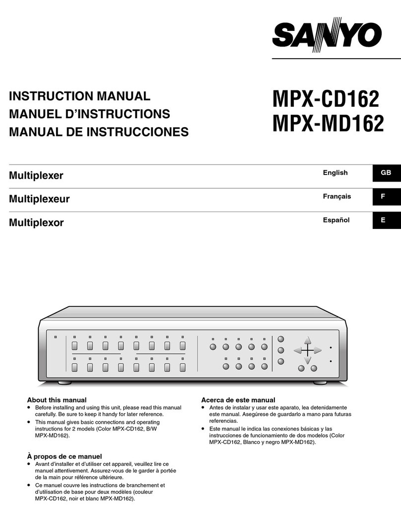 Sanyo MPX-CD162 instruction manual