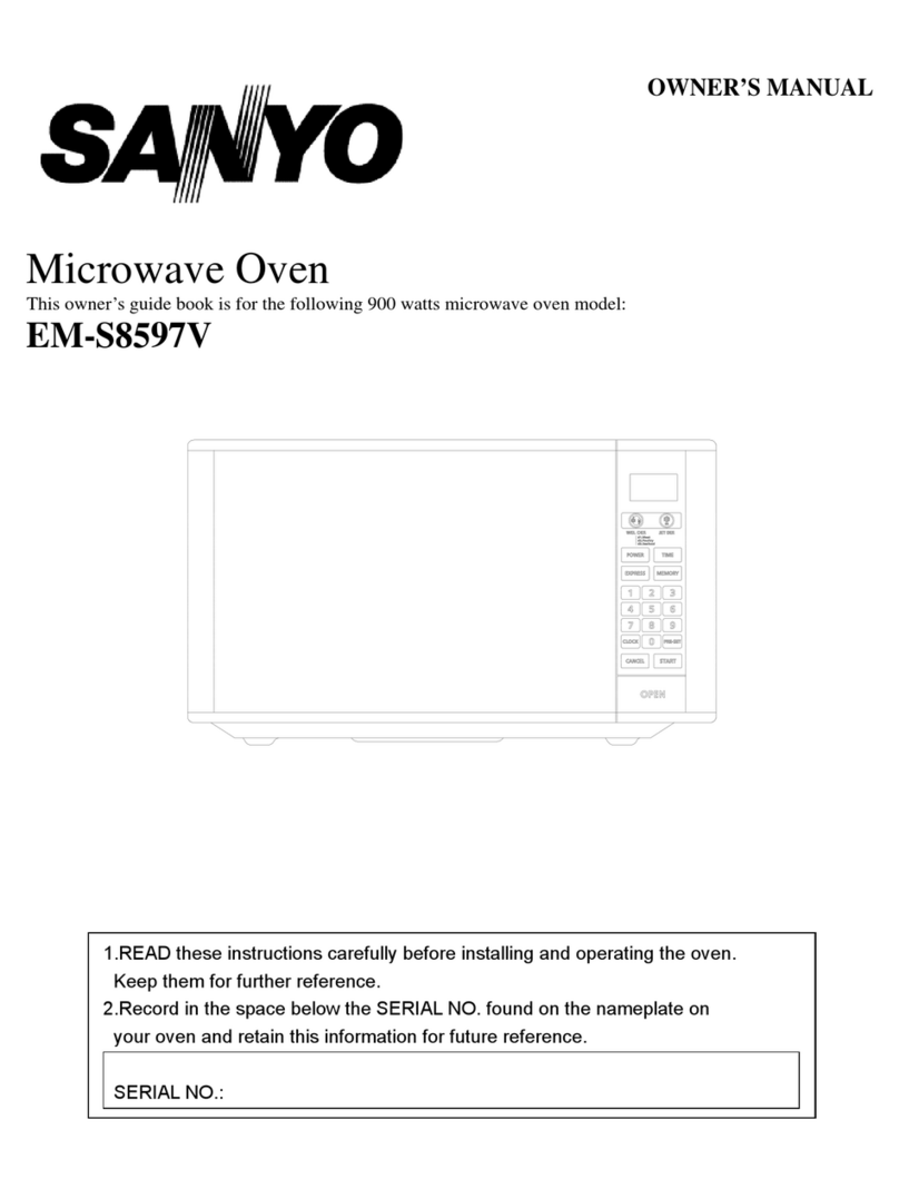Sanyo EM-S8597V owner's manual