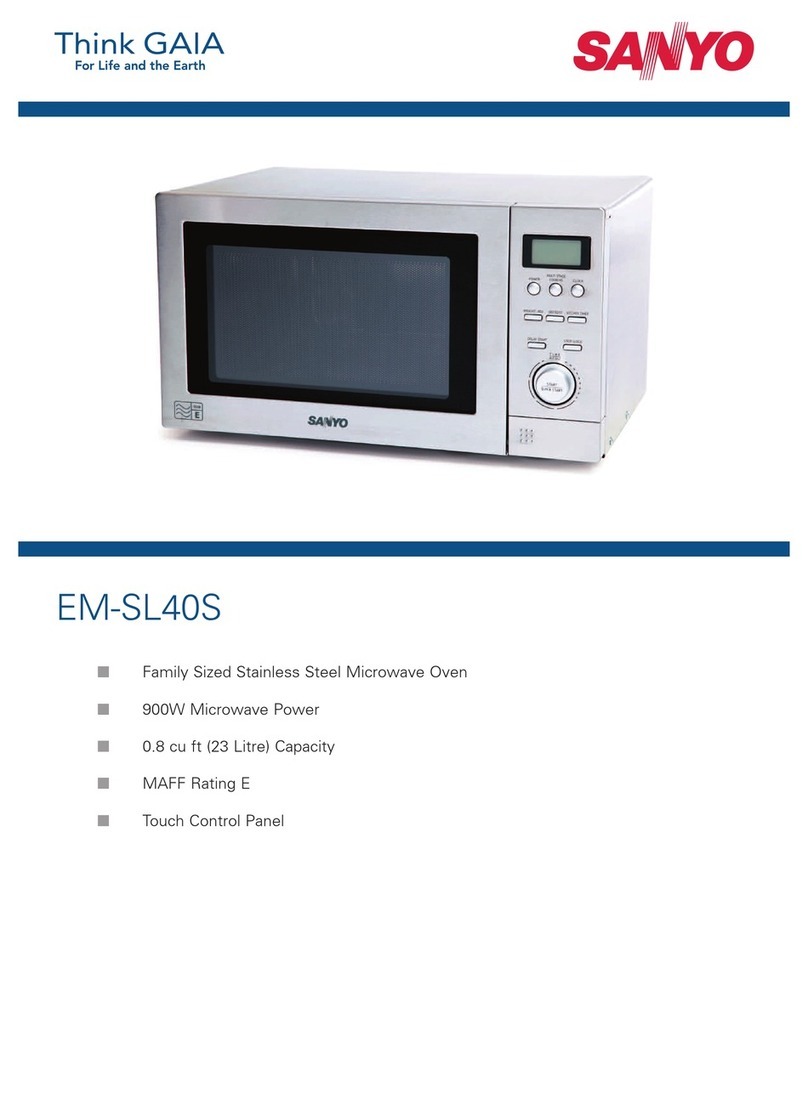 Sanyo EM-SL40S Specification sheet