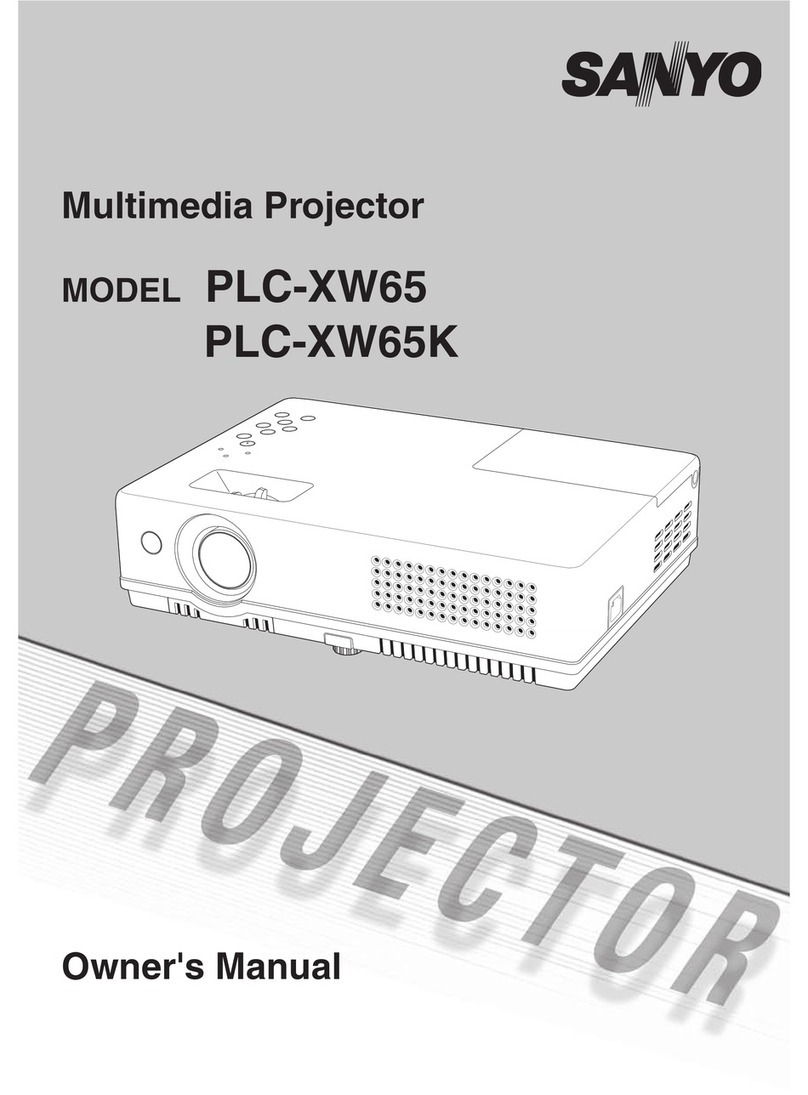 Sanyo PLC-XW65K User manual