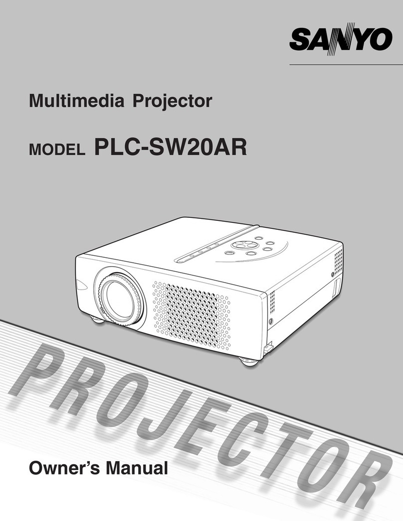 Sanyo PLC-SW20AR User manual