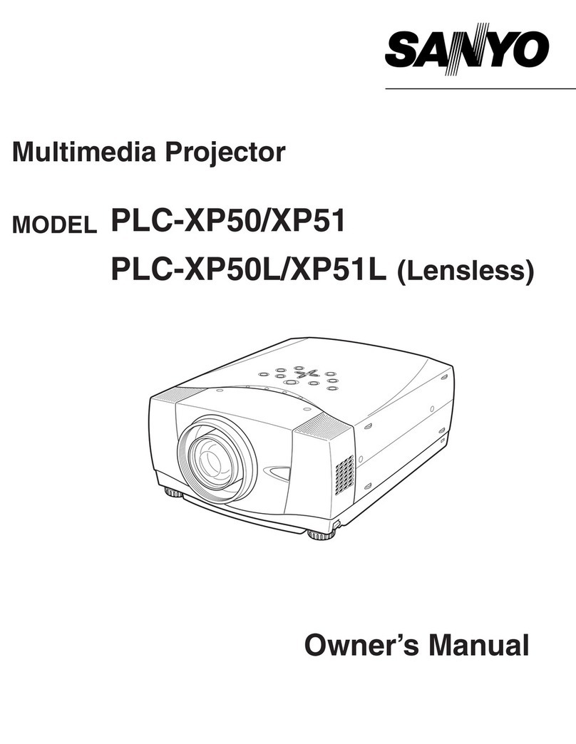 Sanyo PLC-XP50 User manual