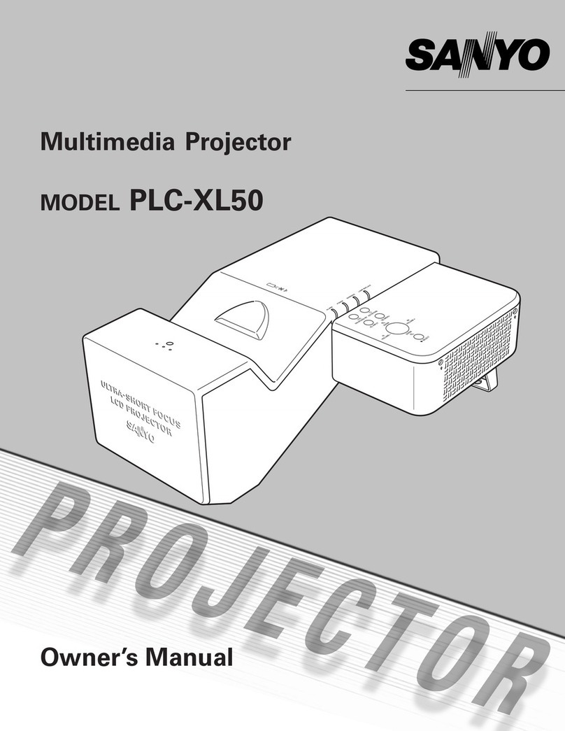Sanyo PLC-XL50 User manual