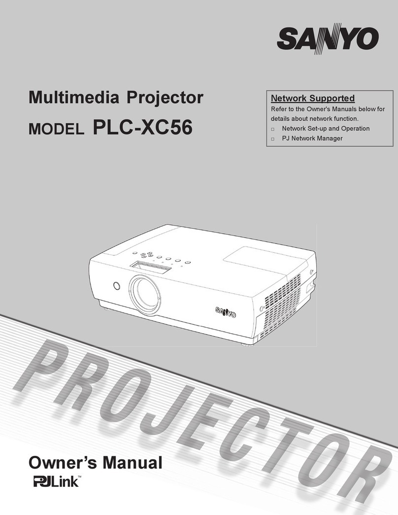 Sanyo PLC-XC56 User manual