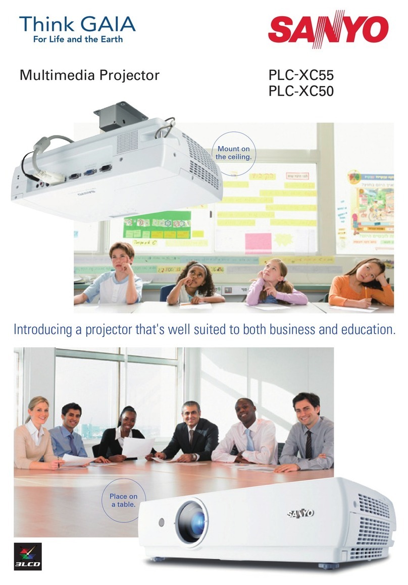 Sanyo XC50 - PLC XGA LCD Projector Brochure & specs