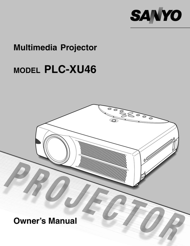 Sanyo PLC-XU46 owner's manual