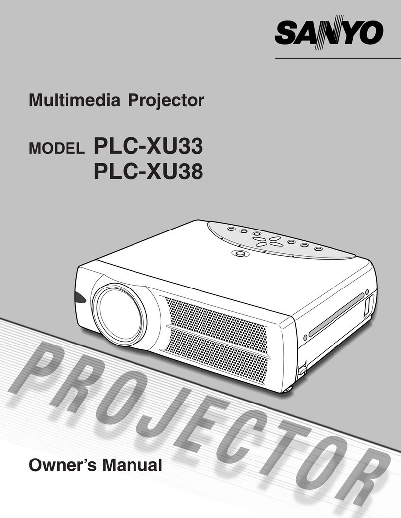 Sanyo PLC-XU33 User manual