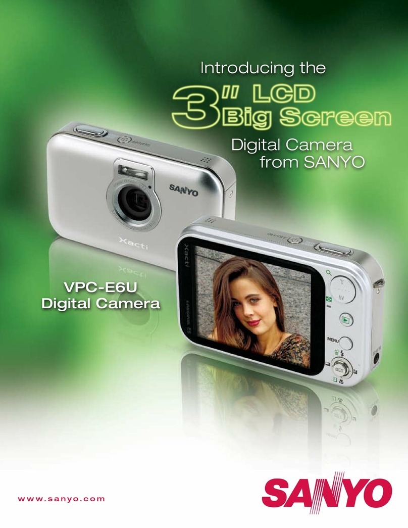 Sanyo VPC-E6U - 6-Megapixel Digital Camera User manual