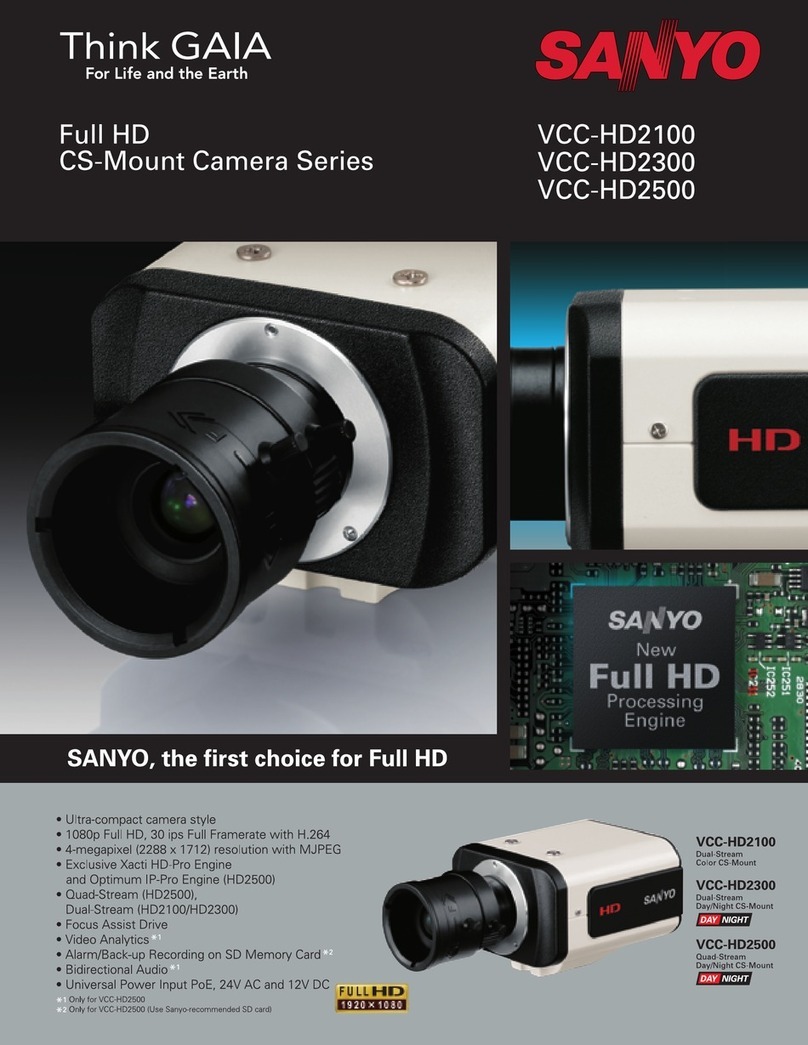 Sanyo VCC-HD2100 - Full HD 1080p Network Camera User manual