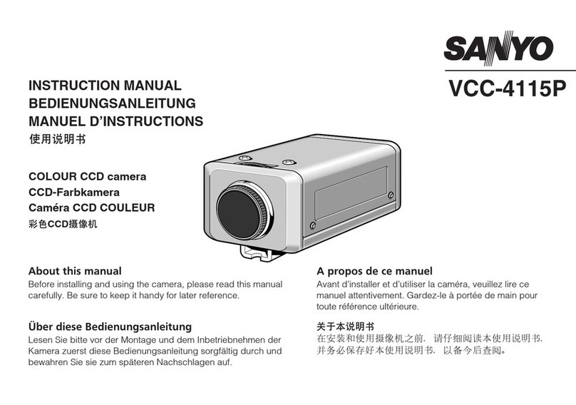 Sanyo VCC-4115P instruction manual