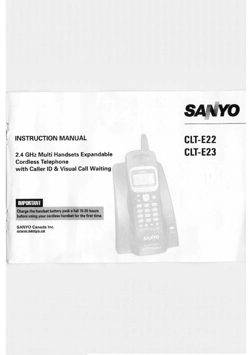 Sanyo CLT-E22 User manual