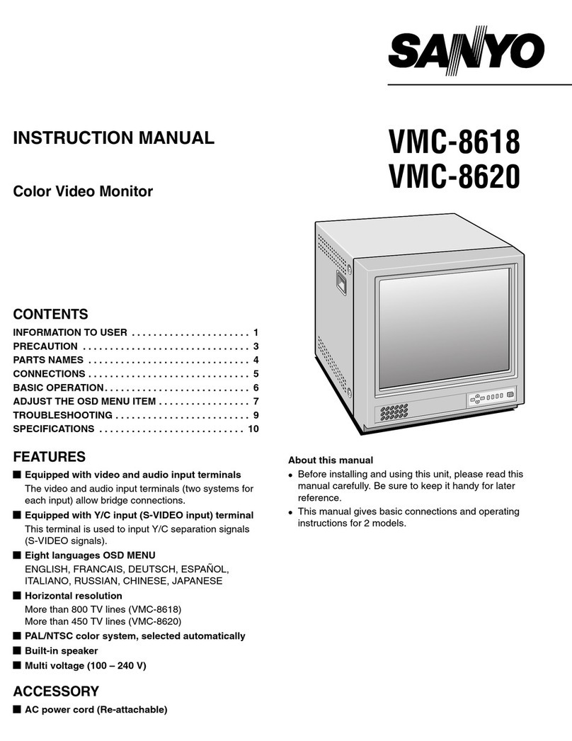 Sanyo VMC-8620 User manual