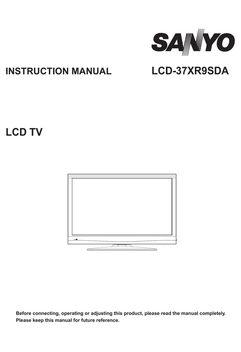 Sanyo LCD-37XR9SDA User manual