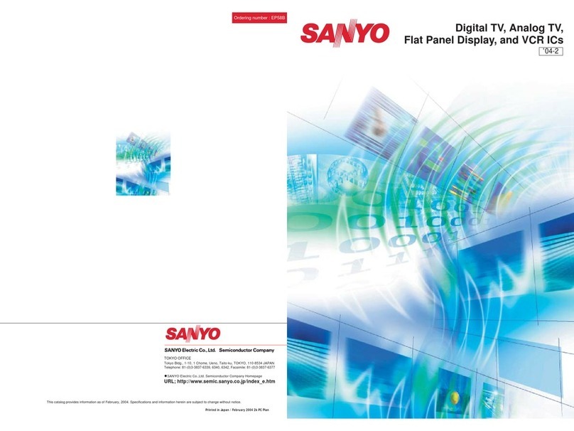 Sanyo EP58B Installer manual