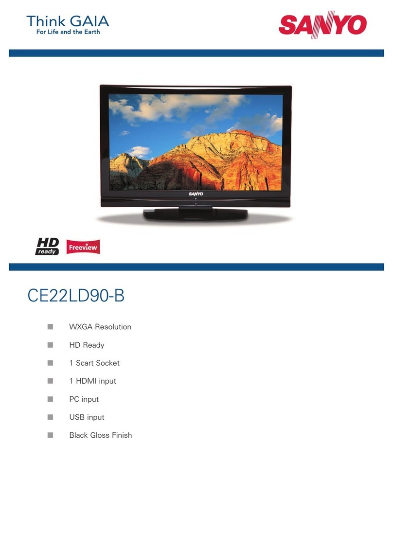 Sanyo CE22LD90-B User manual Sanyo CE22LD90-B User manual