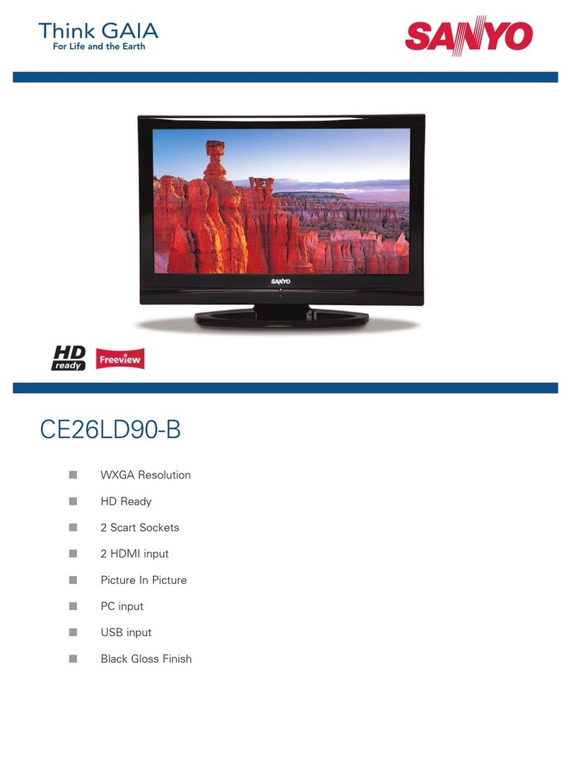 Sanyo CE26LD90-B User manual Sanyo CE26LD90-B User manual