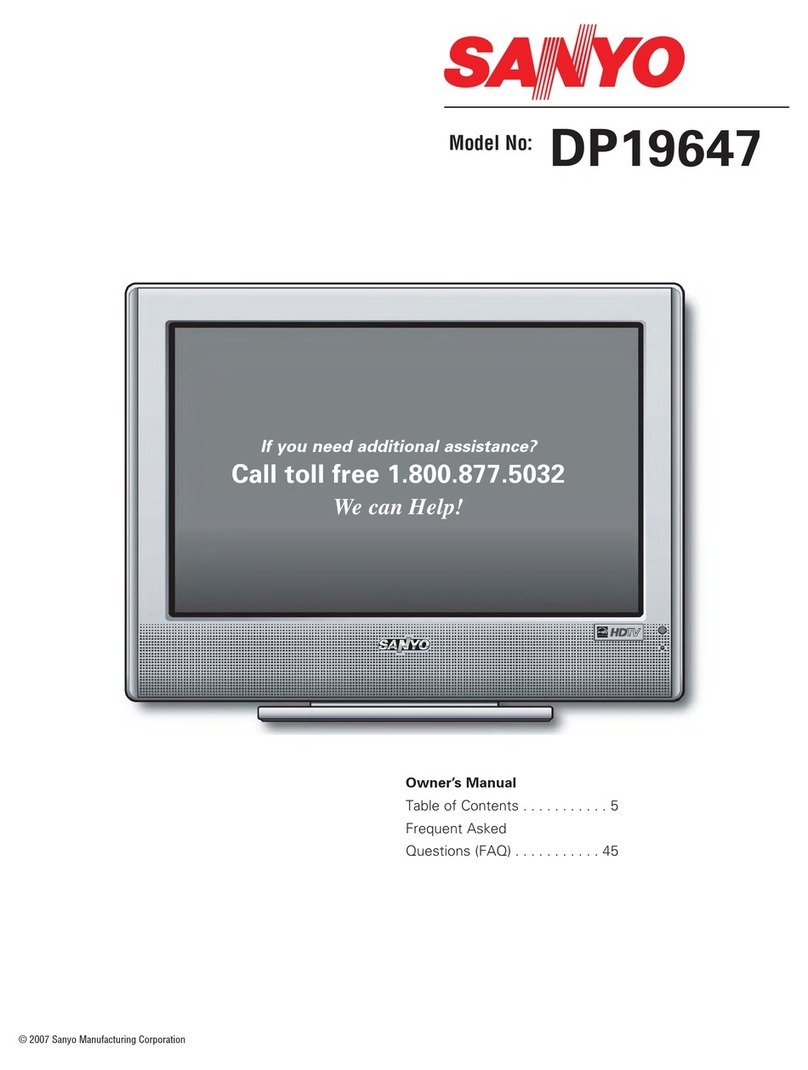 Sanyo DP19647 User manual
