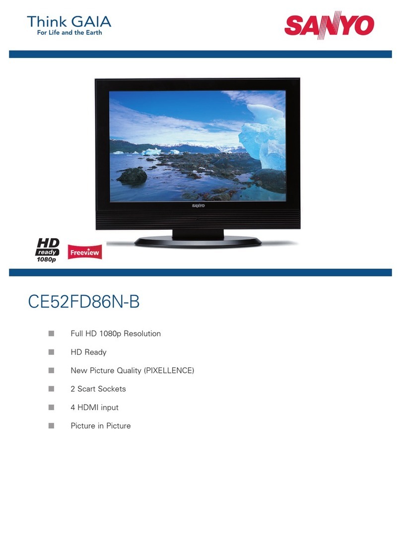 Sanyo CE52FD86N-B User manual