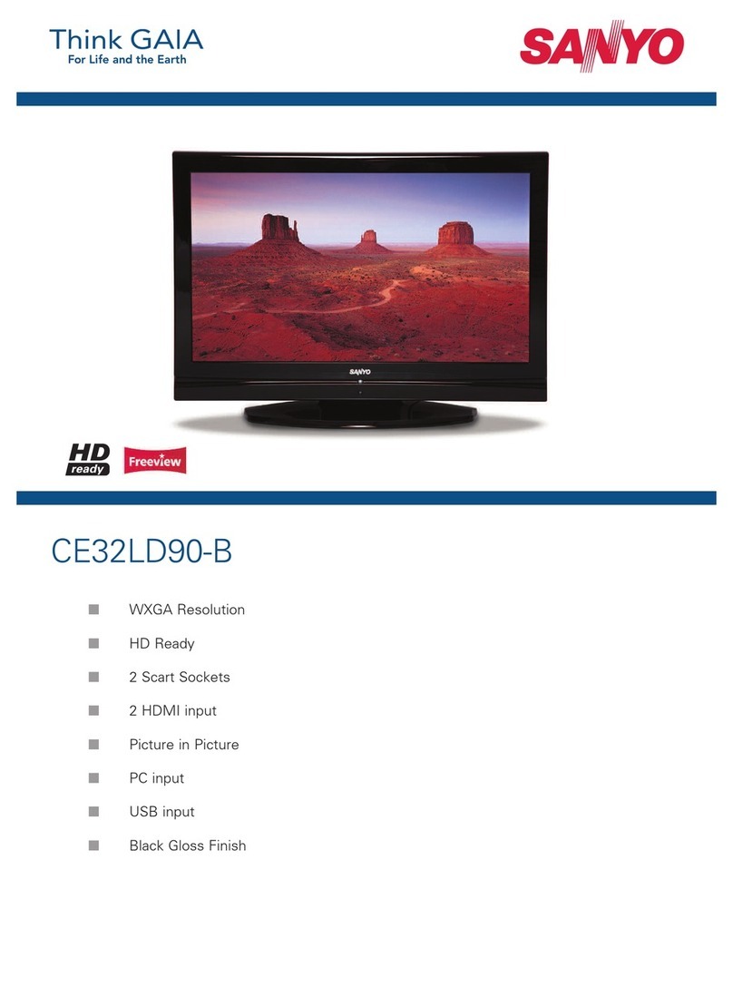 Sanyo CE32LD90-B Specification sheet