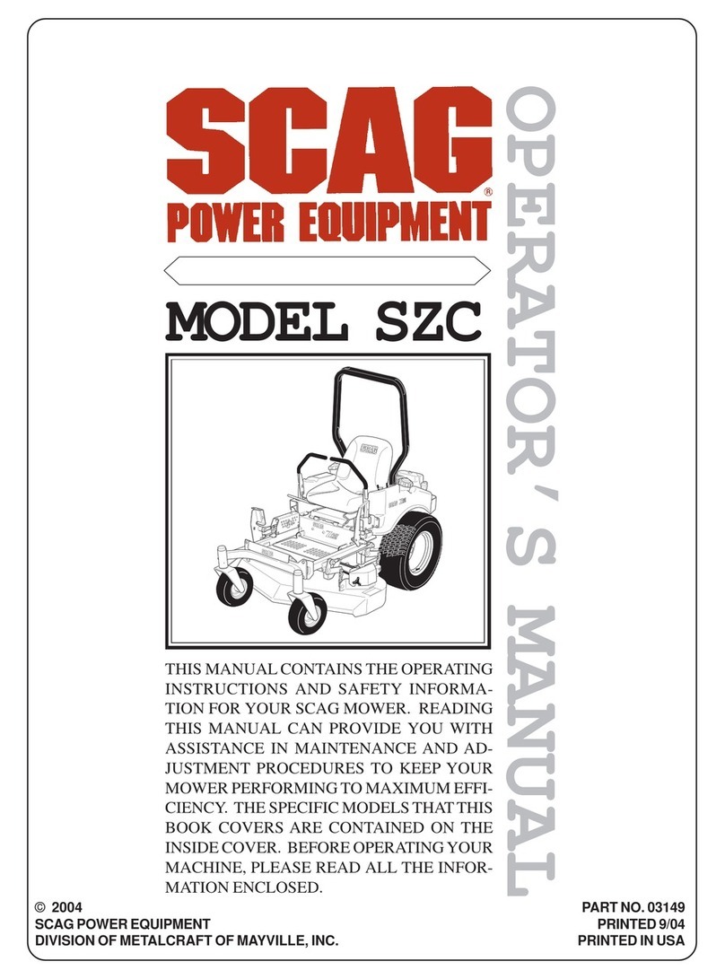 Scag Power Equipment SZC User manual