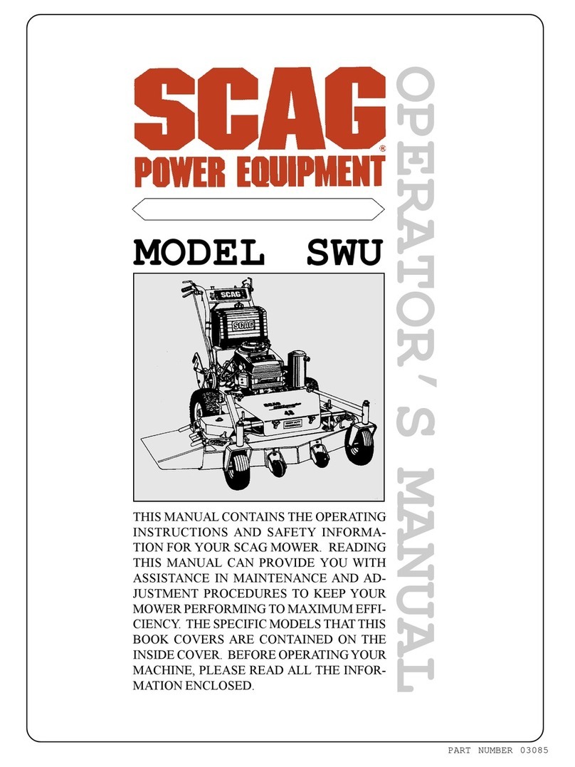 Scag Power Equipment SWU User manual