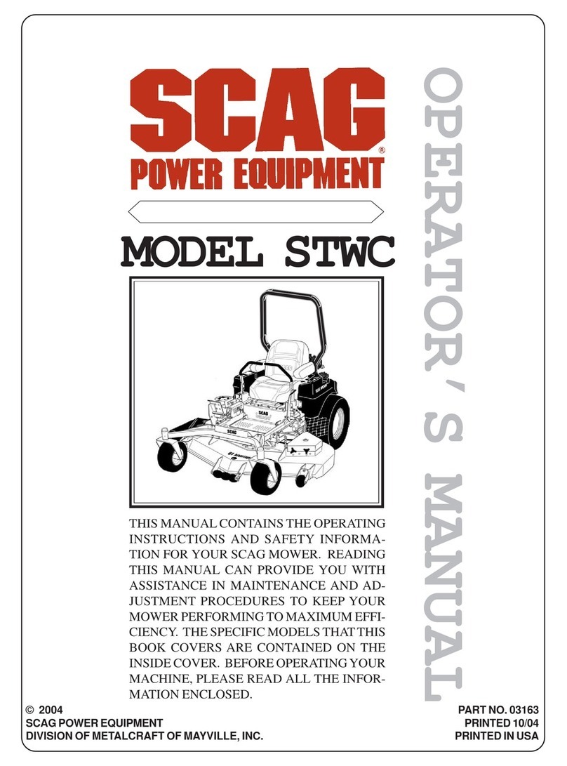 Scag Power Equipment STWC Operator's manual