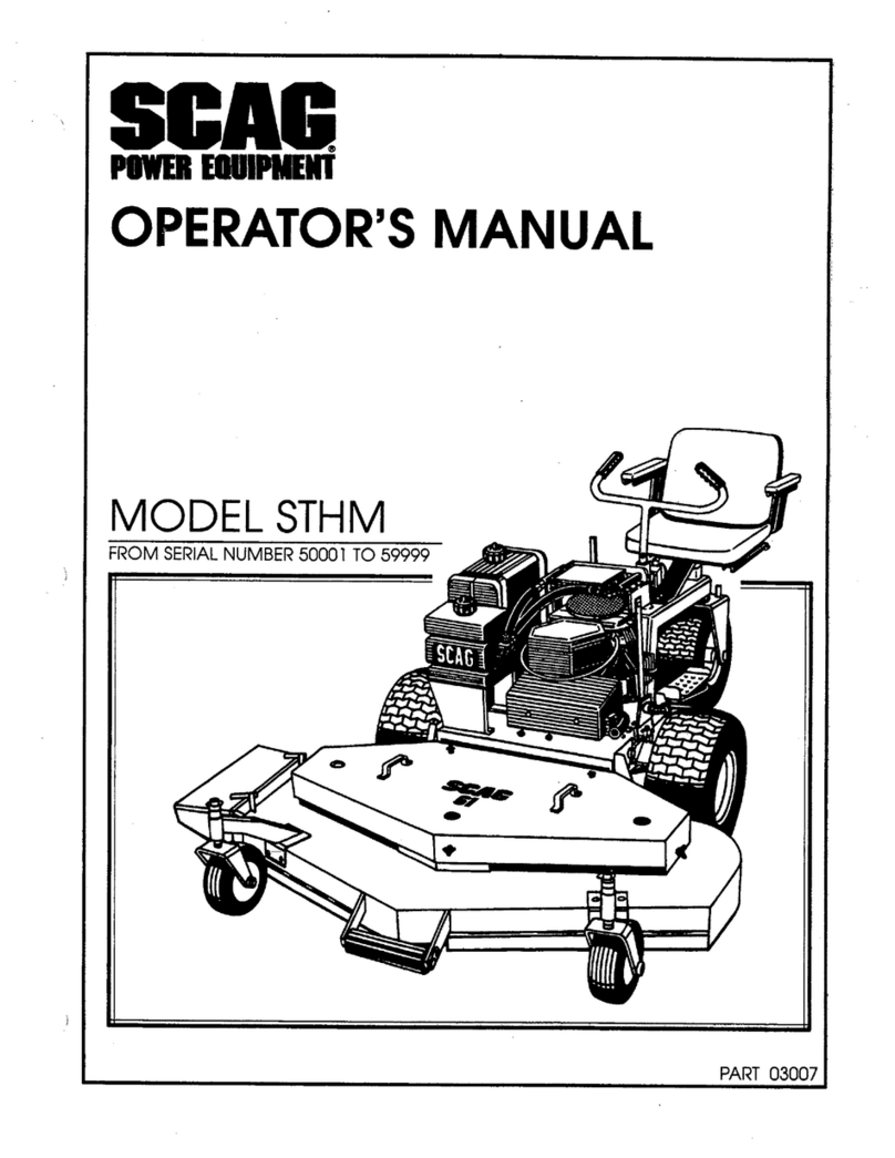 Scag Power Equipment STHM 59999 Operator's manual Scag Power Equipment STHM 59999 Operator's manual