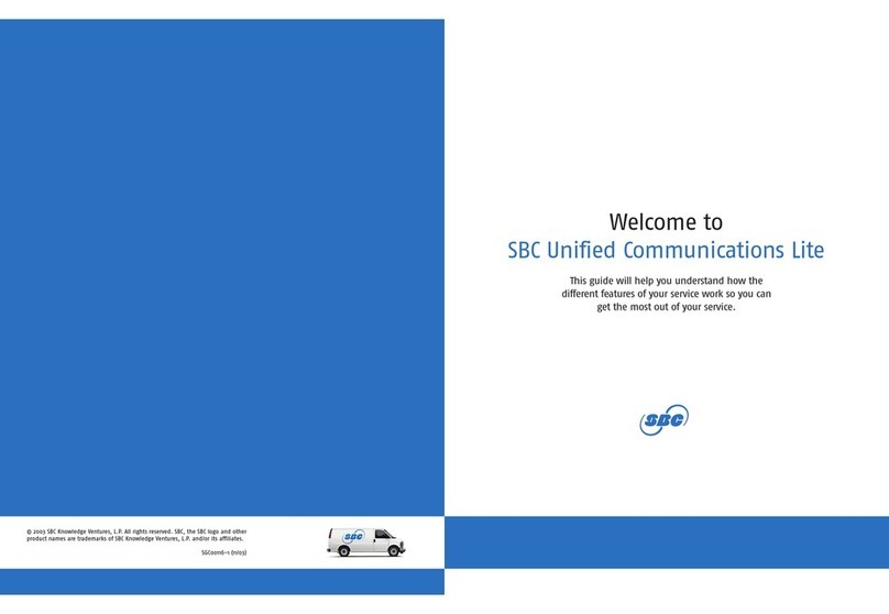 SBC UNIFIED SGC00116-1 user guide
