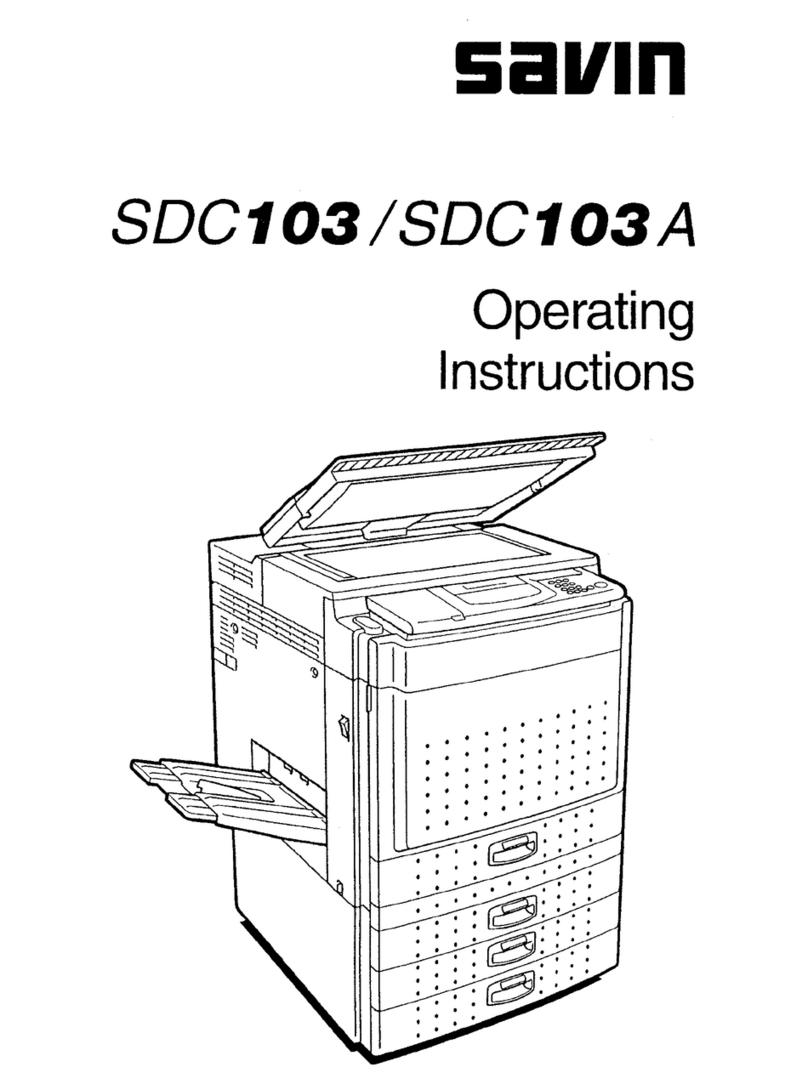 Savin SDC103A operating instructions
