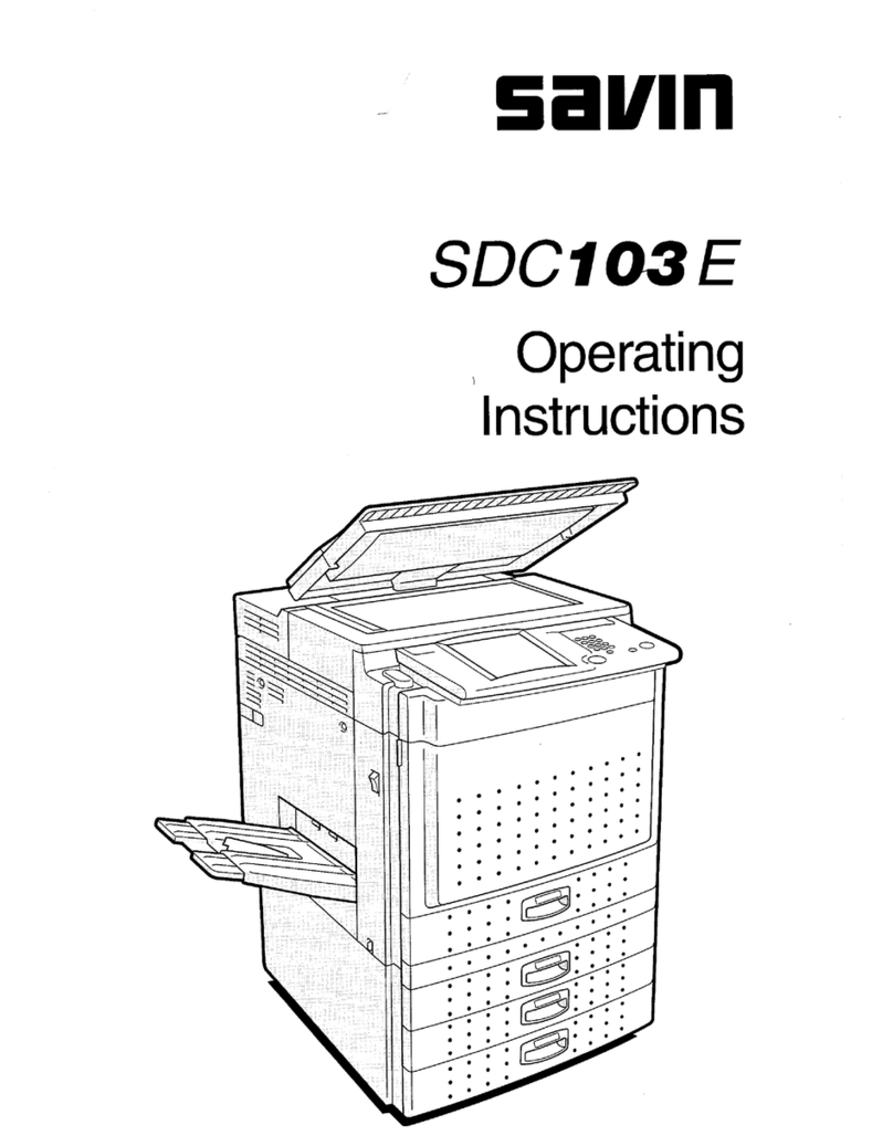 Savin SDC103E operating instructions