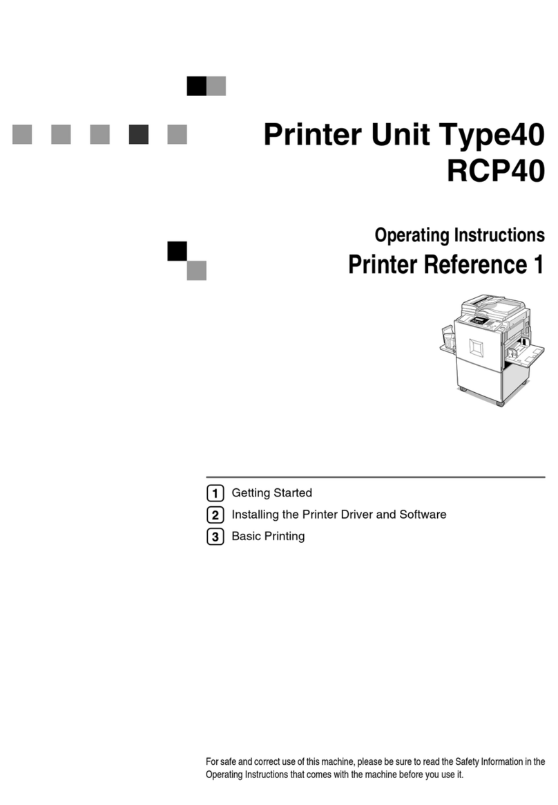 Savin RCP40 Printer Reference