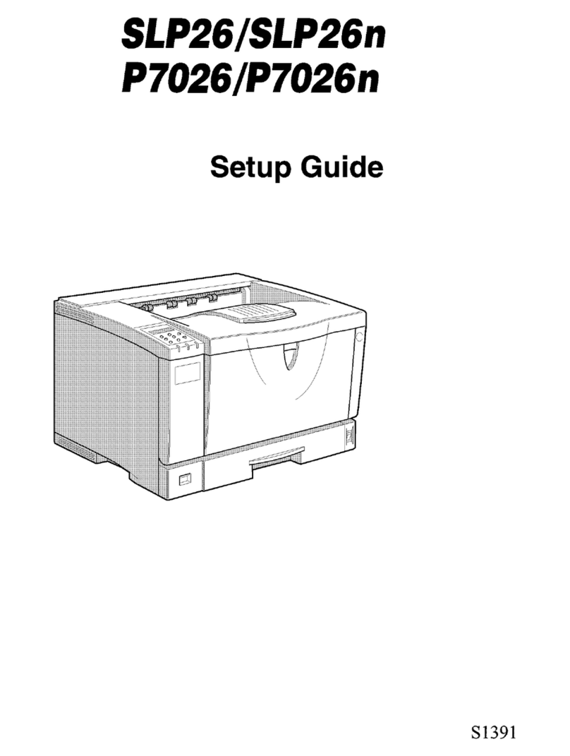 Savin P7026 User manual