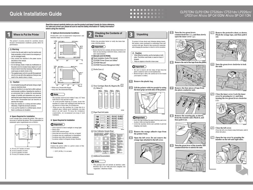 Savin C410DN User manual Savin C410DN User manual