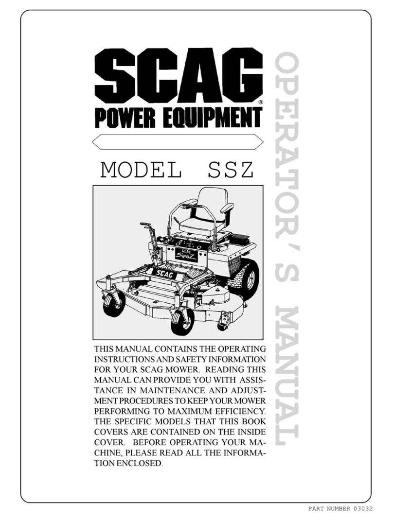 Scag Power Equipment SSZ Operator's manual