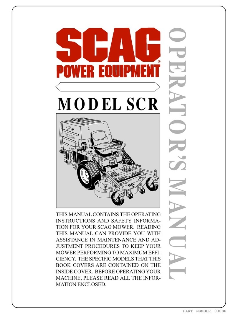 Scag Power Equipment SCAG SCR Operator's manual